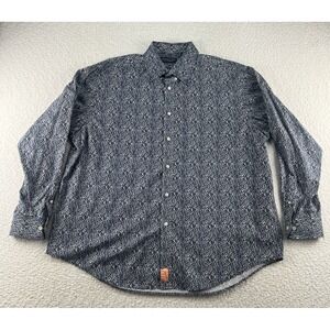 Roundtree‎ & Yorke Mens Paisley Shirt Button Up Size XL Long Sleeve